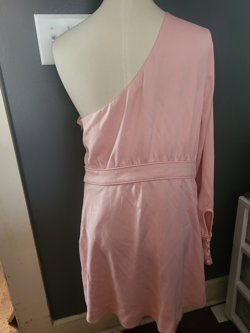 NBD Blush One-Shoulder Mini Dress - Picture 3 of 4